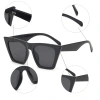 Metal hinge cross-border trendy brand angular sunglasses 2024 new style sunglasses for women's fashion show UV protection glasses Item Picture